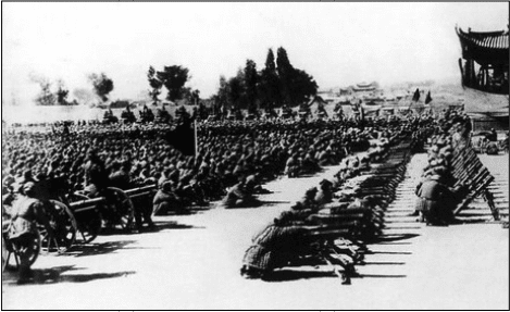 PLA troops in Gansu preparing for the invasion of East Turkistan - October 1, 1949